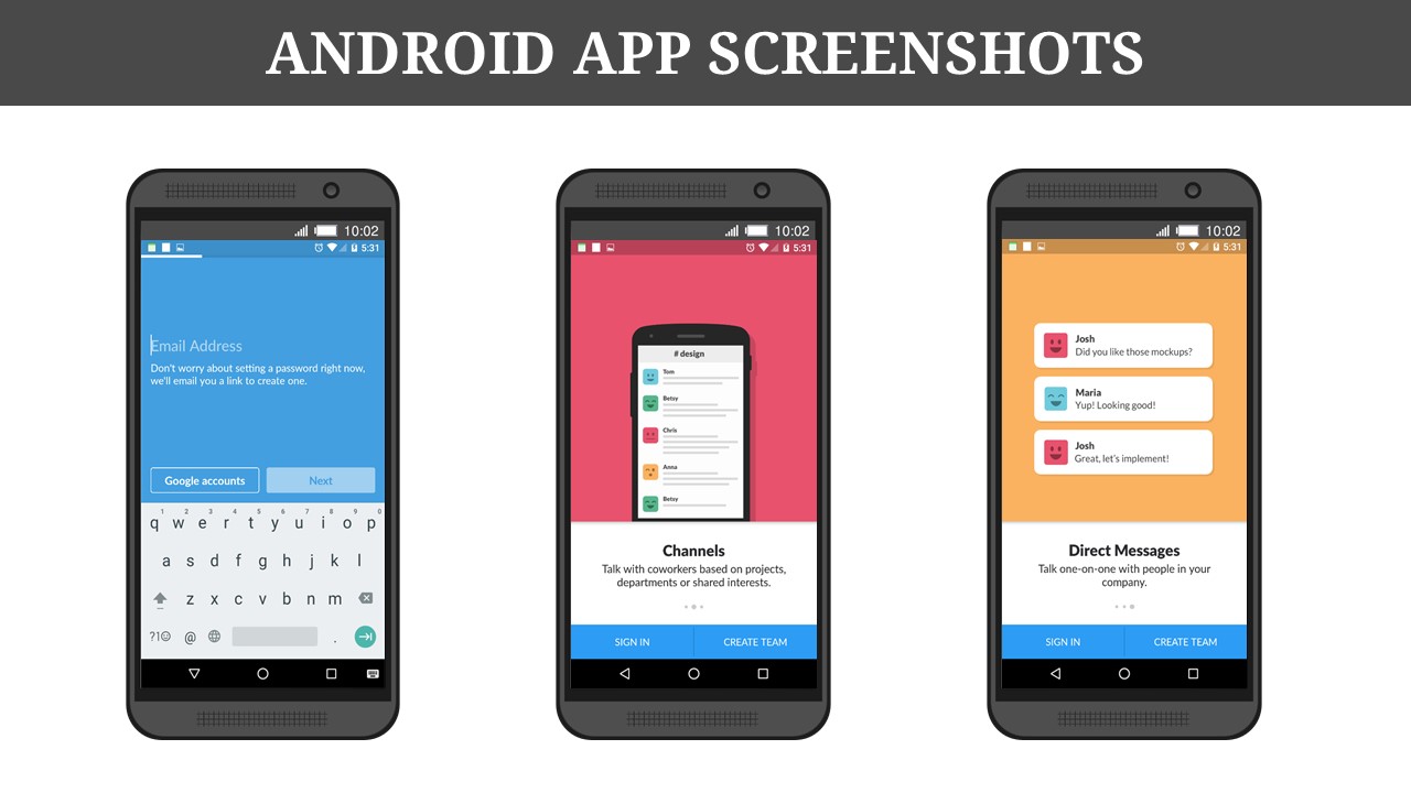 mobile snapshots on slides